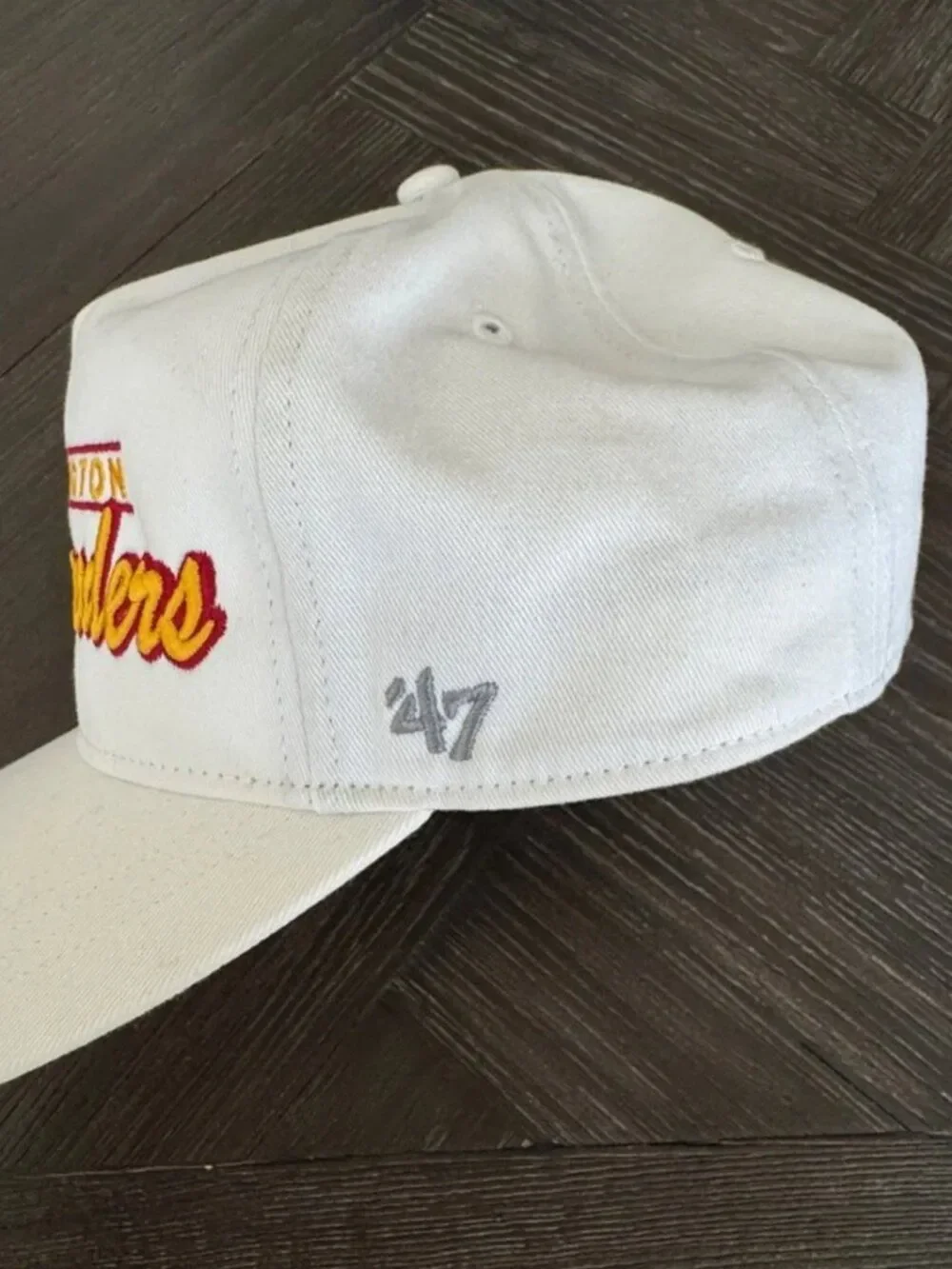 Washington Commanders Hat White Adjustable '47 Brand NFL Football Cap One Size